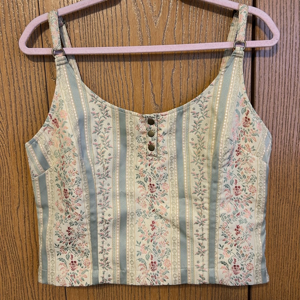 Vintage floral tank top